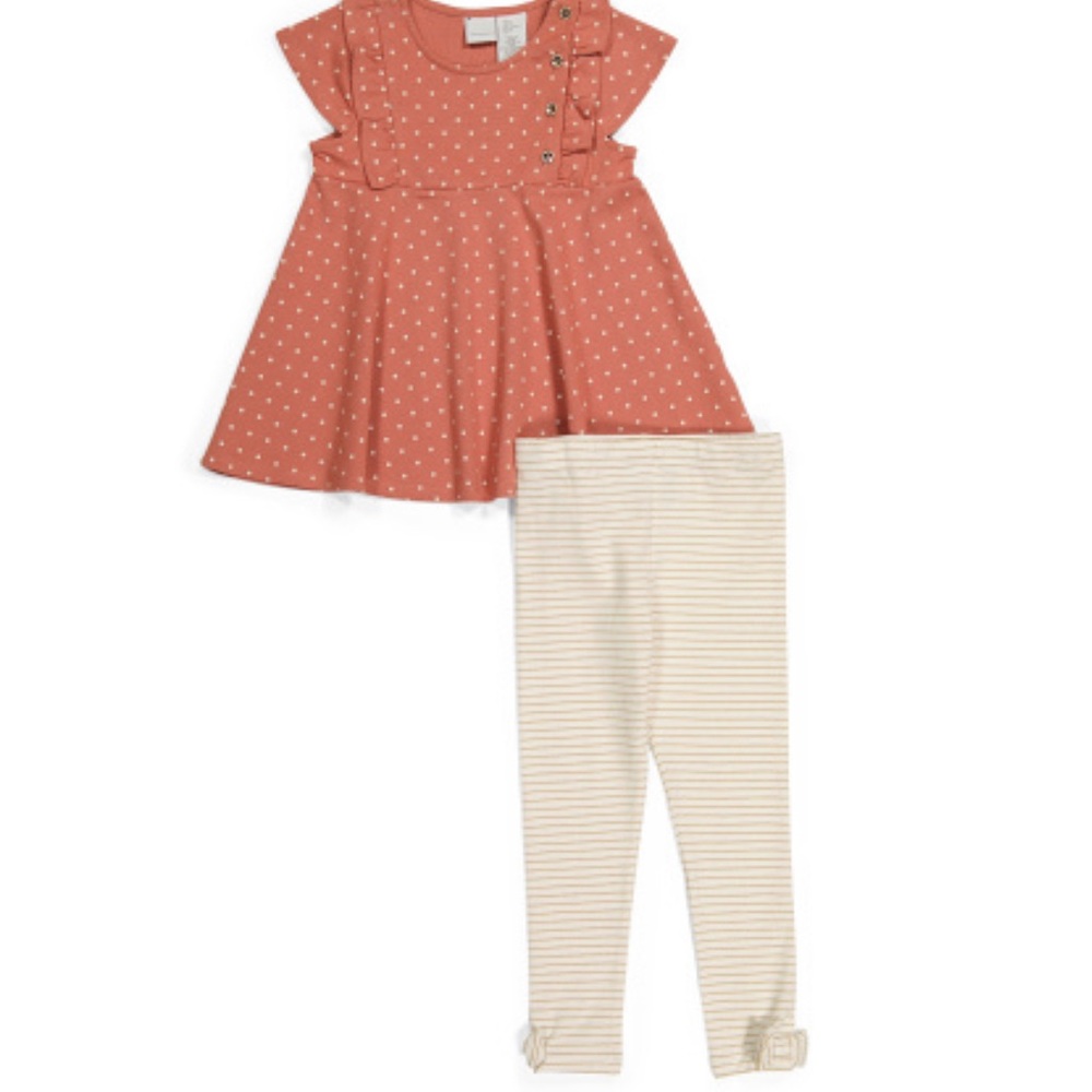 NWT Tahari 2pc Toddler Girl Legging Set 12M